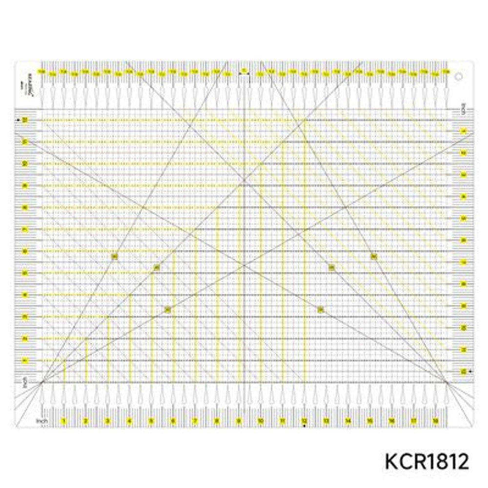 Kearing Slotted Cutting Ruler 18.5in x 12.5in