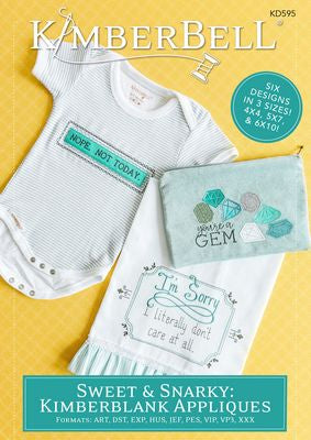 KimberBell Designs Sweet and Snarky: Kimberblank Appliques