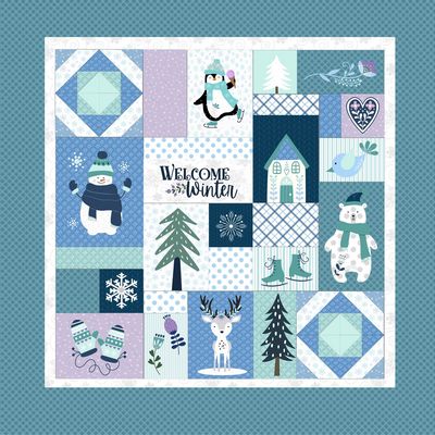 KimberBell Designs Enchanted Winter Feature Quilt