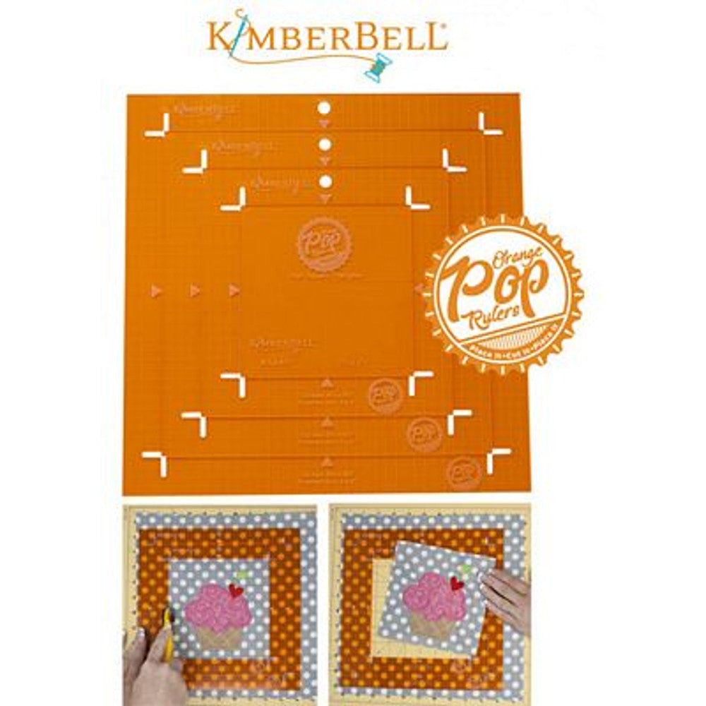 KimberBell Designs Orange Pop Ruler Square Set