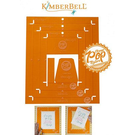 KimberBell Designs Orange Pop Ruler Rectangle Set