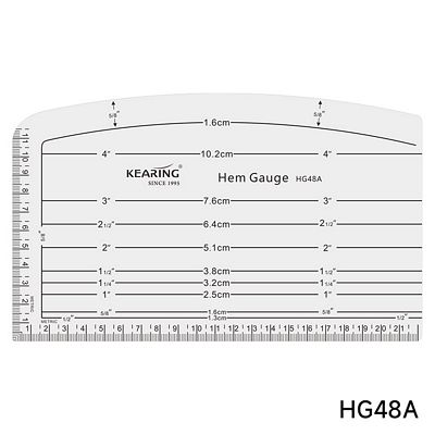 Kearing Aluminum Hem Gauge