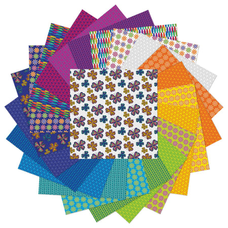 Kaleidoscope 10" Fabric Squares - 42pcs
