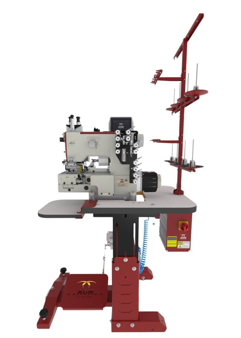 KM 930 GD-T3 Waistband Sewing Machine 6-Needle Wide 1600pcs/8h