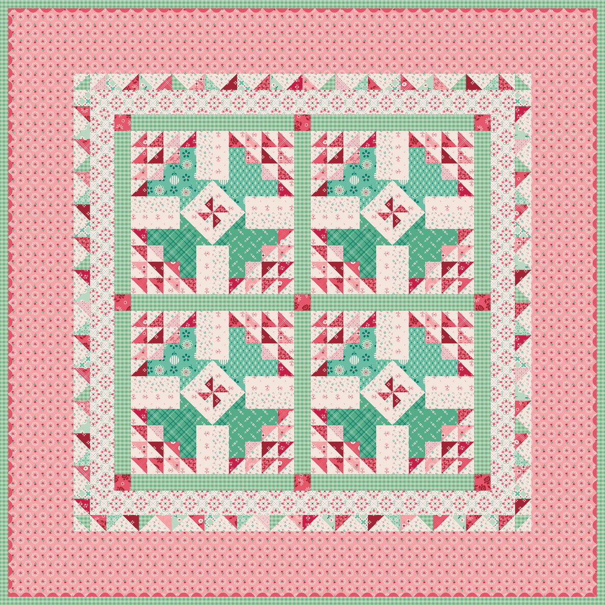 Berry Baskets Table Topper Quilt Kit