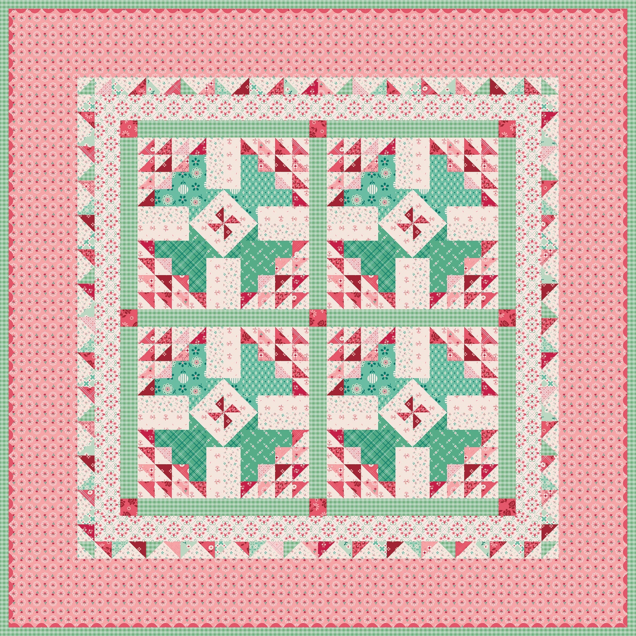 Berry Baskets Table Topper Quilt Kit