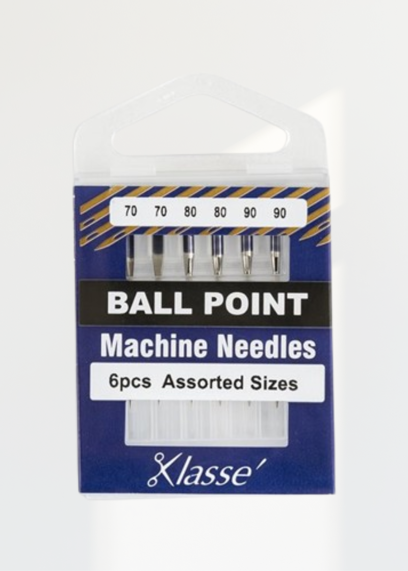 Klasse Assorted Ball Point Home Machine Needles - 6/Pack