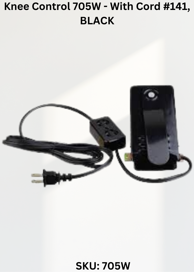 Knee Control-With Cord, BLACK