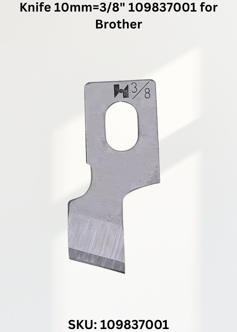 Knife 10mm=3/8" 109837001 for Brother LH4-B815 and Brother LH4-B814 Sewing Machines