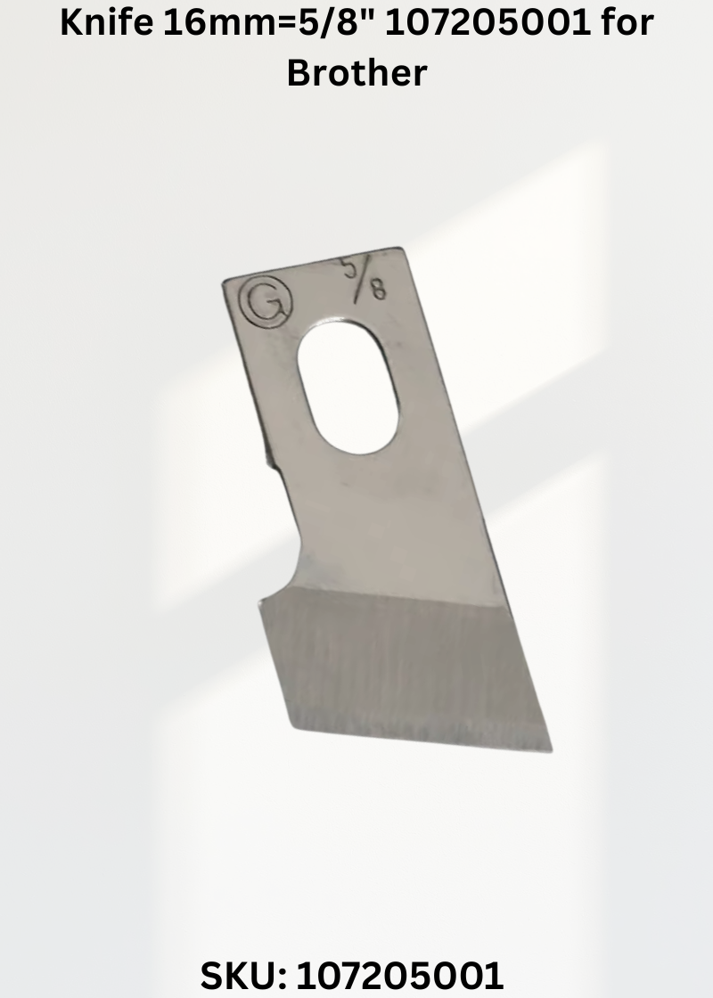 Knife 16mm=5/8" 107205001 for Brother LH4-B815 and Brother LH4-B814 Sewing Machines