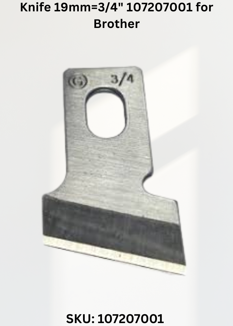 Knife 19mm=3/4" 107207001 for Brother LH4-B815 and Brother LH4-B814 Sewing Machines