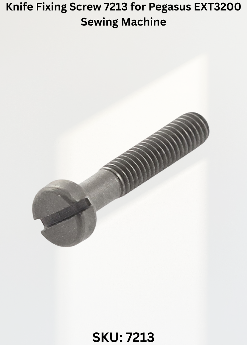 Knife Fixing Screw 7213 for Pegasus EXT3200 Sewing Machine