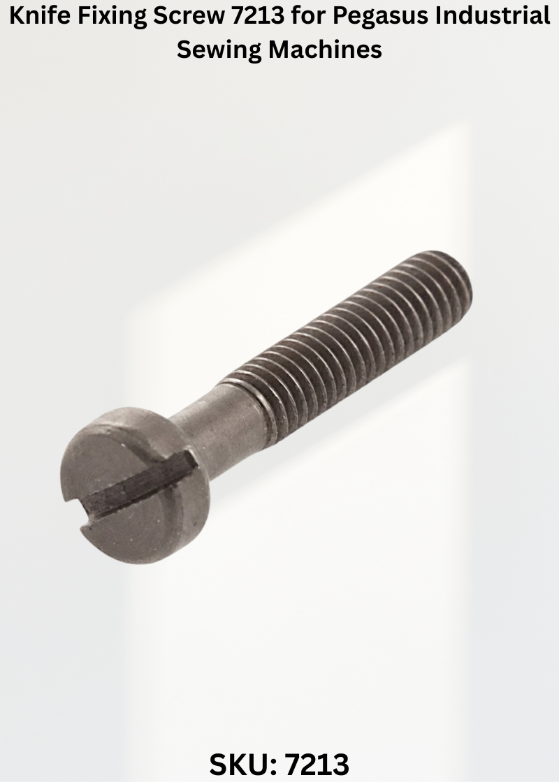 Knife Fixing Screw 7213 for Pegasus Industrial Sewing Machines