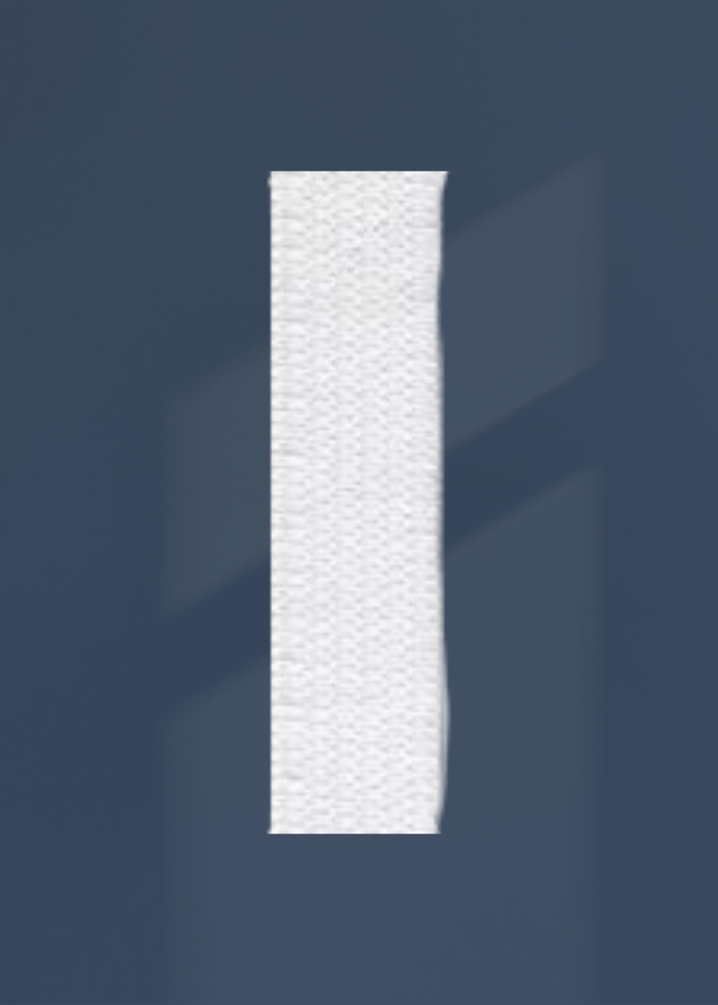 Knitted Non-Roll Elastic - 1/4" x 50 yds. - White