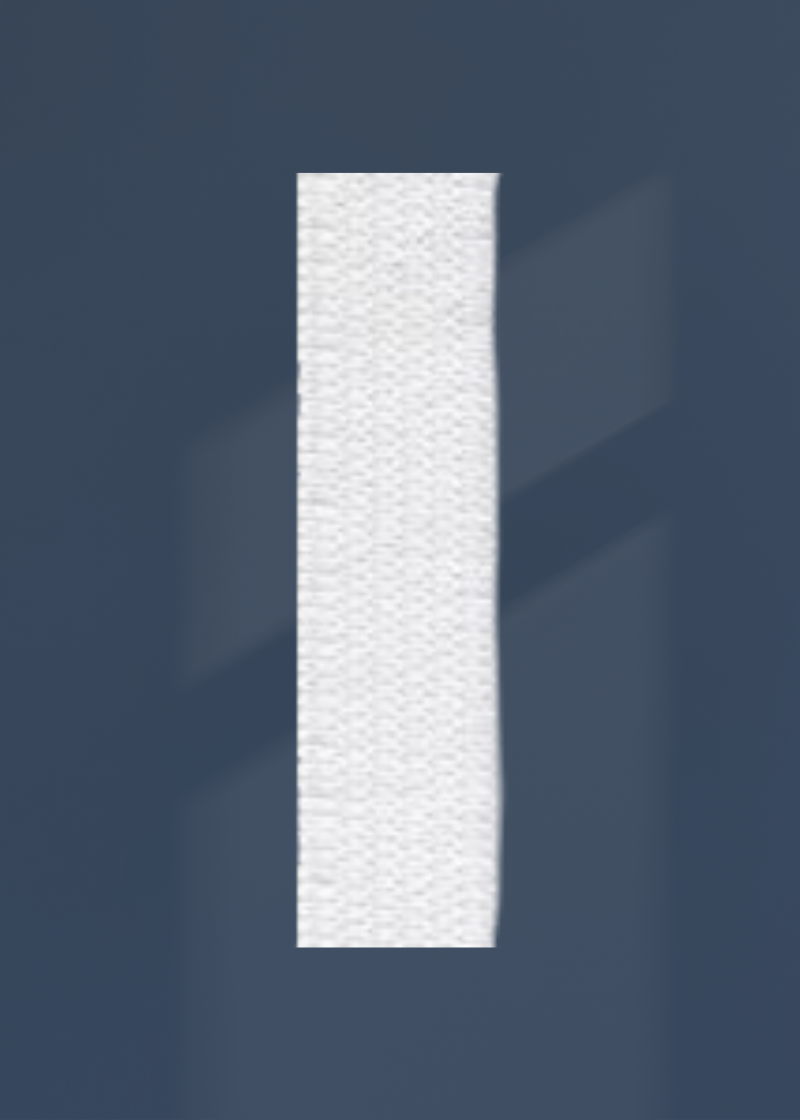 Knitted Non-Roll Elastic - 3/8" x 70 yds. - White