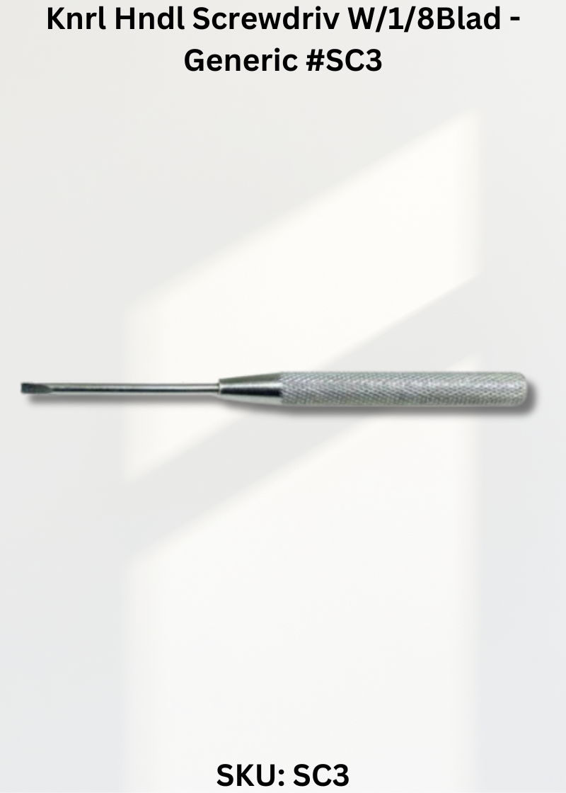 Knrl Hndl Screwdriv W/1/8Blad - Generic #SC3