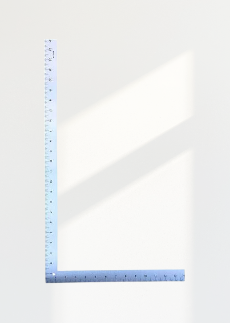 L-Square Metal Tailor Ruler - 14" x 24"