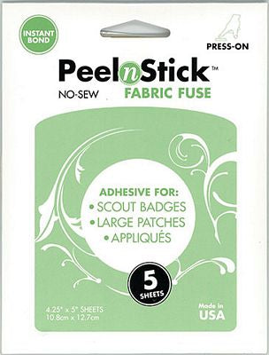HeatnBond PeelNStick Fusible Adhesive 4-1/4x5insheets 5/pack