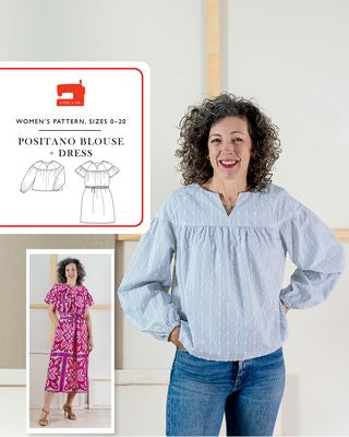 Liesl + Co. Positano Blouse + Dress Pattern