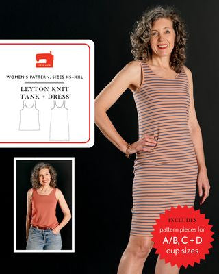 Liesl + Co. Leyton Knit Tank + Dress Pattern