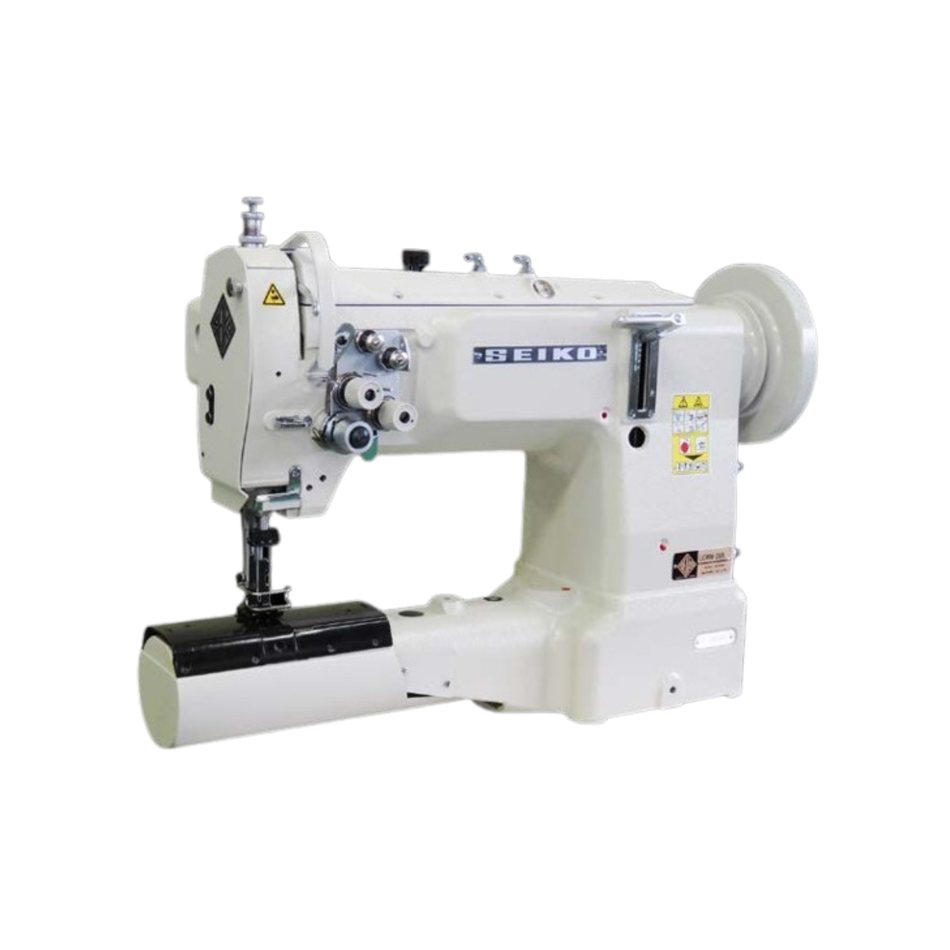 Seiko LCWN Two Needle Series Cylinder Bed - High Speed, Cylinder Bed, Large Vertical Axis Hook, Compound Feed Compound Feed And Walking Foot, Reverse Stitch, Lockstitch Sewing Machines