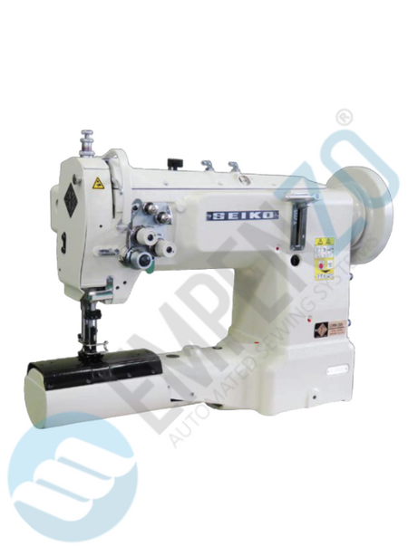 LCWN two needle series High speed, Cylinder bed, Large Vertical axis hook, Compound feed Compound feed and walking foot, Reverse stitch, Lockstitch machines. - Empenzo Automated Sewing Systems