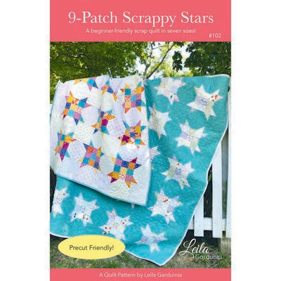 Leila Gardunia Design 9-Patch Scrappy Stars