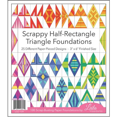 Leila Gardunia Design Scrappy Half-Rectangle Triangle Foundation Pad
