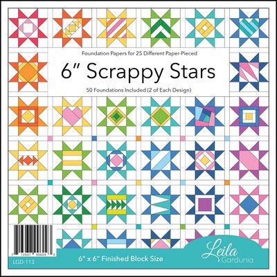 Leila Gardunia Design Scrappy Stars Foundation Pad 6in