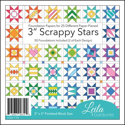 Leila Gardunia Design Scrappy Stars Foundation Pad 3in
