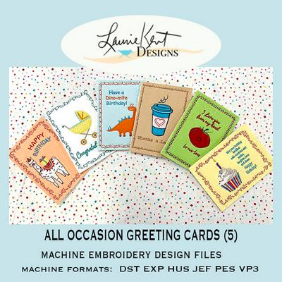 Laurie Kent Designs All Occasion Embroidery Card Designs Usb Version