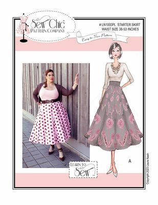 Sew Chic Patterns Starter Skirt - Plus