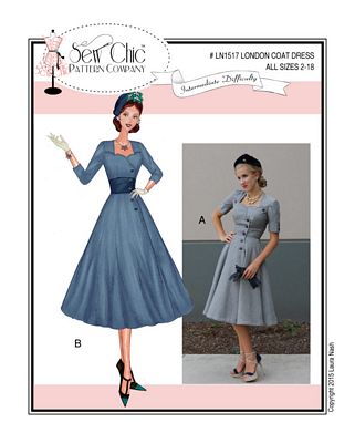 Sew Chic Patterns London Coat Dress