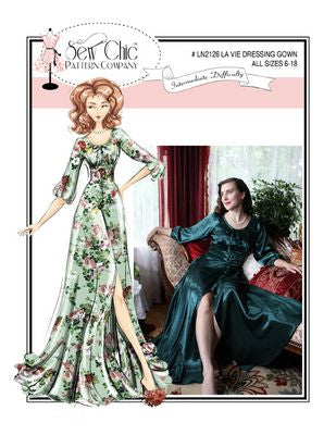 Sew Chic Patterns La Vie Dressing Gown