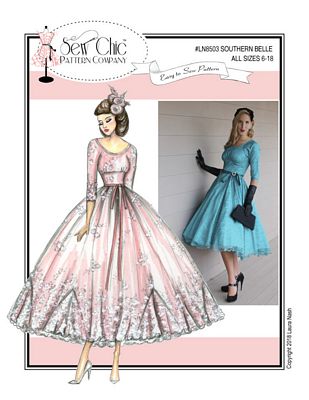 Sew Chic Patterns Southern Belle Dress