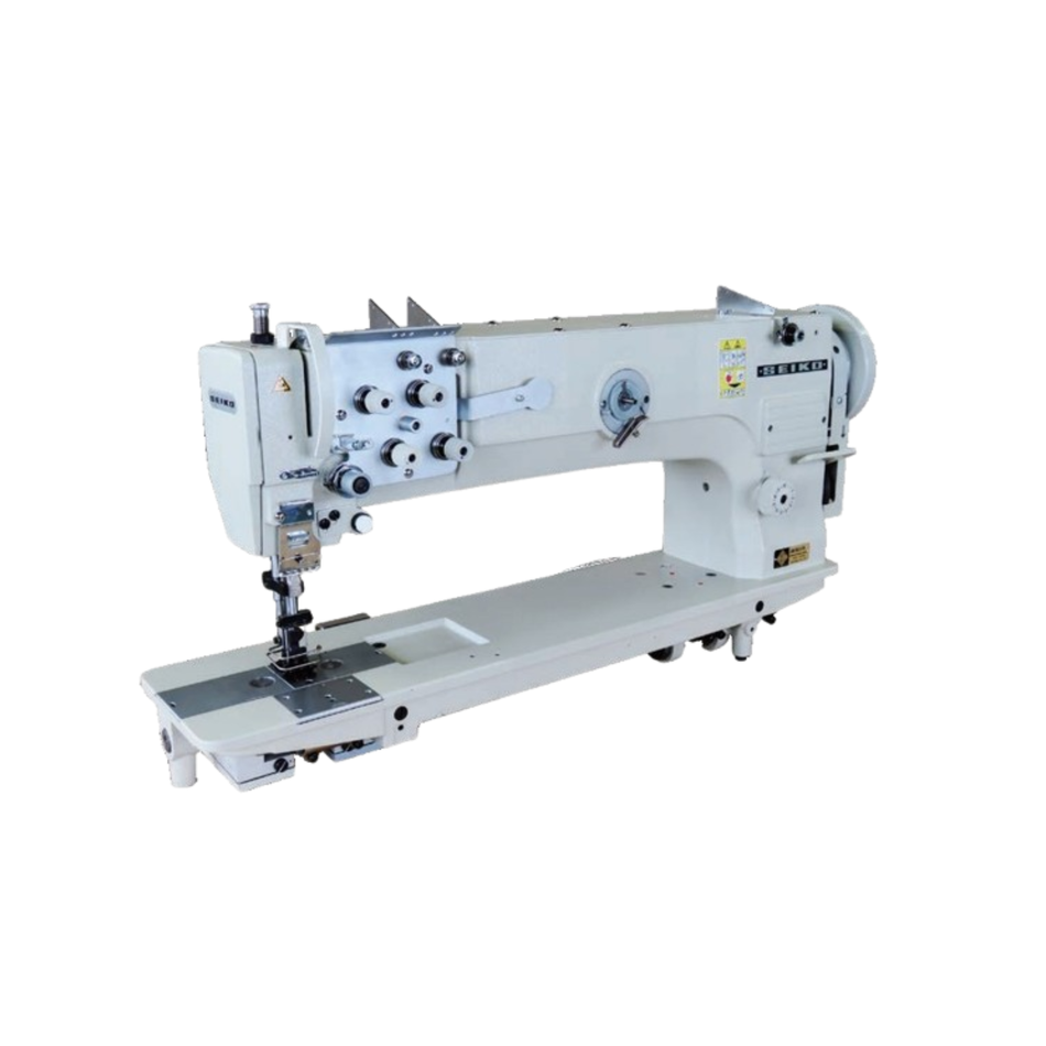 Seiko LSWNH Series Long Arm - 20 Inch Long Arm and High Arm, Large Vertical Axis Hook, Compound Feed And Walking Foot, Reverse Stitch, Lockstitch Sewing Machine