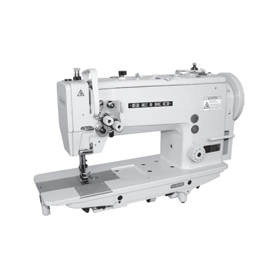 Seiko LSWN Single Needle Series Flat Bed - High Speed, Large Vertical Axis Hook, Reverse Stitch, Compound Feed and Walking Foot, Lockstitch Sewing Machines