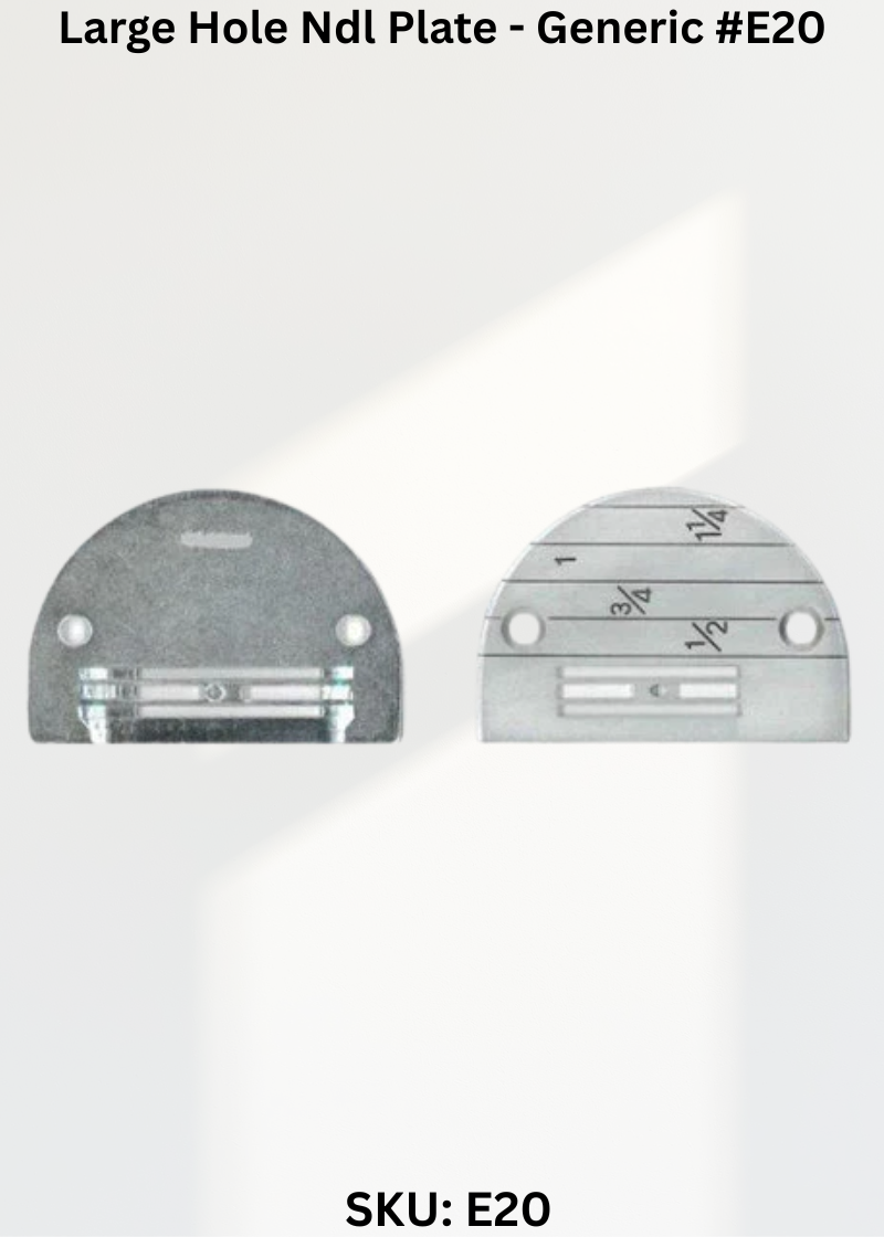 Large Hole Ndl Plate - Generic #E20