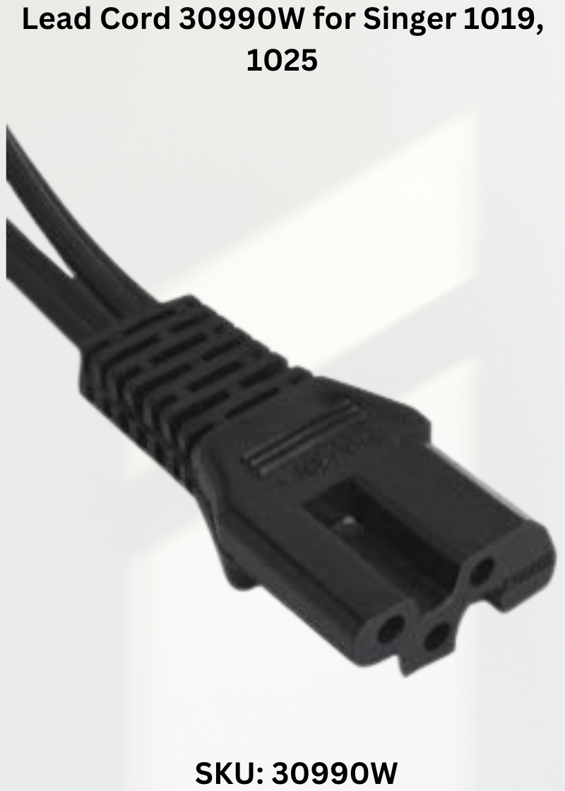 Lead Cord 30990W — Fits Singer 4240, 4250, 4260, Serger 4764 & more
