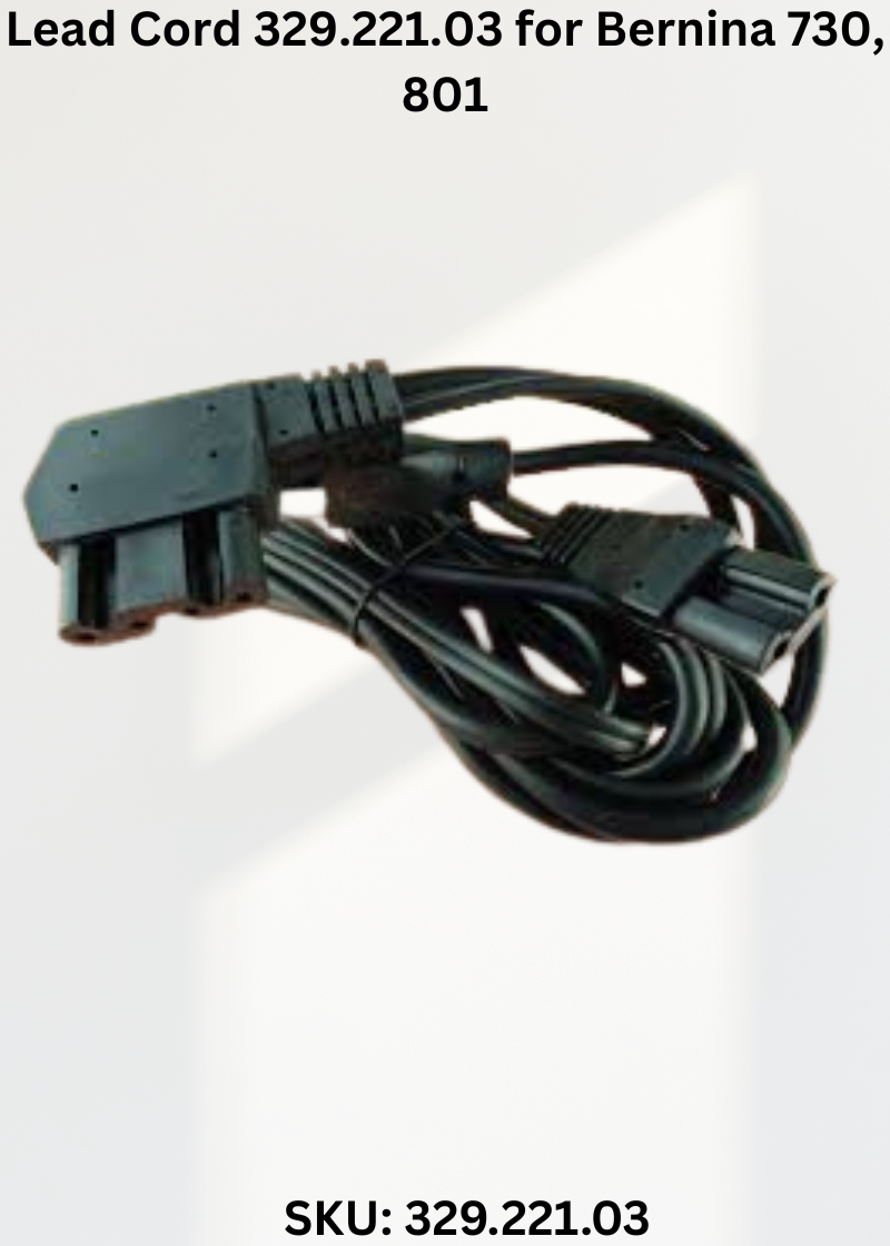 Lead Cord 329.221.03 — Fits Bernina 730, 801, 801S, 802 & more