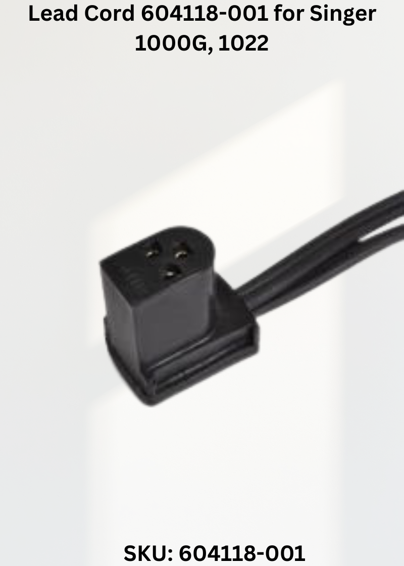 Lead Cord 604118-001 — Fits Singer 1000G, 1022, 1030, 1036 & more