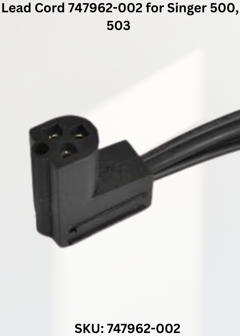 Lead Cord 747962-002 — Fits Singer 500, 503, 600, 603 & more