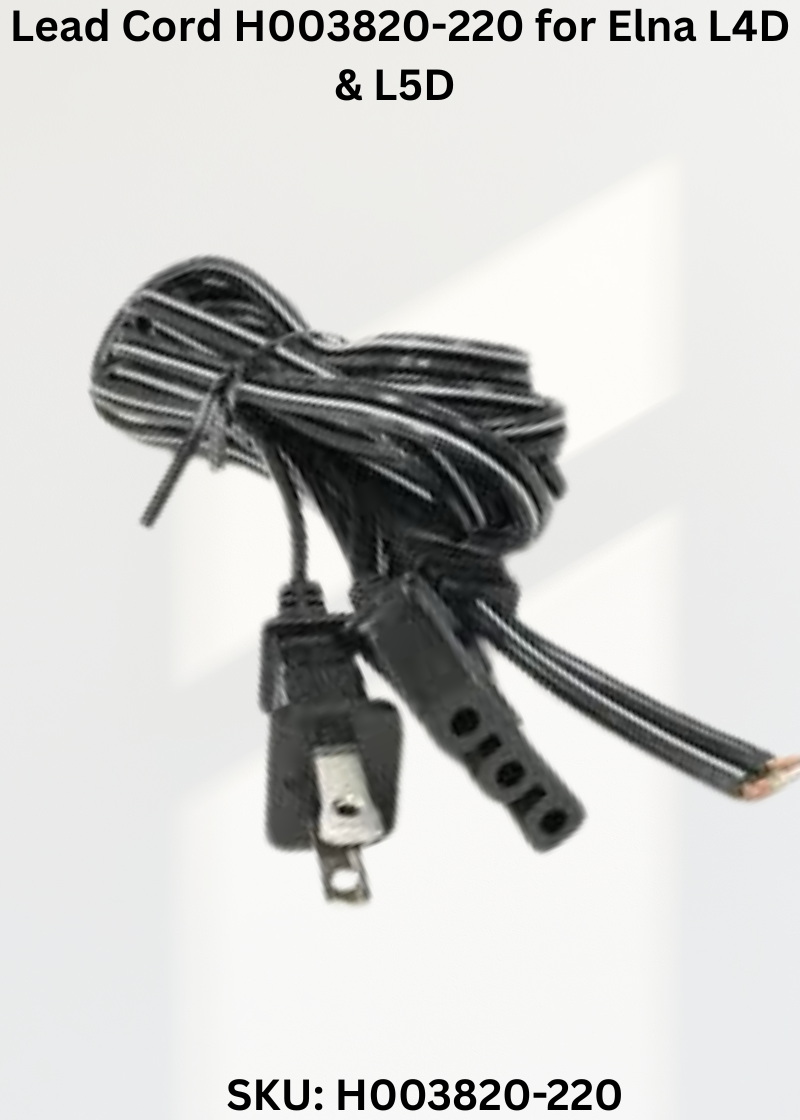 Lead Cord H003820-220 — Fits Elna L4D, L5D & more
