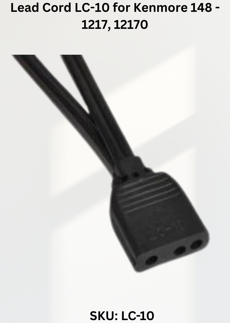 Lead Cord — Fits Kenmore 148-1217, 12170, 12180, 19371 & more