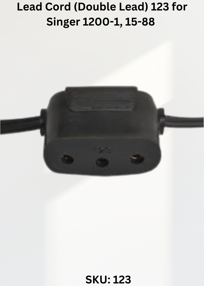 Lead Cord 123 — Fits Singer 1200-1, 15-88, 15-90, 15-91 & more