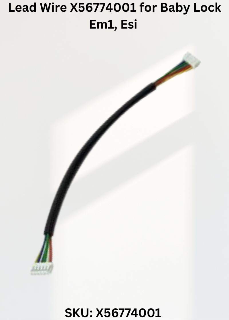 Lead Wire X56774001 — Fits Baby Lock EM1, ESI2 & more