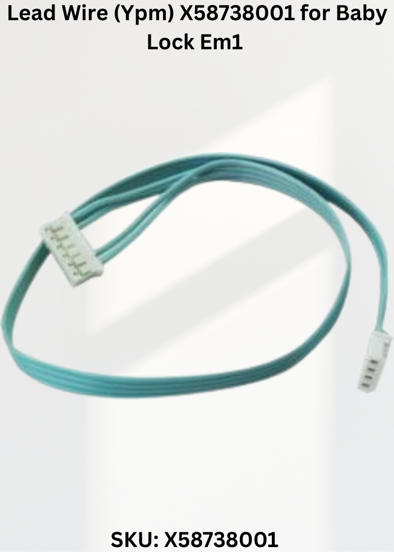 Lead Wire X58738001 — Fits Baby Lock EM1 & more