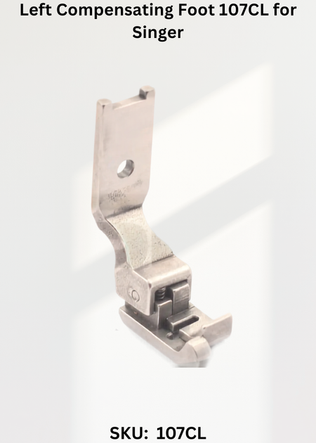 Left Compensating Foot 107CL for Singer 457G, 457U and Singer 107 Sewing Machines