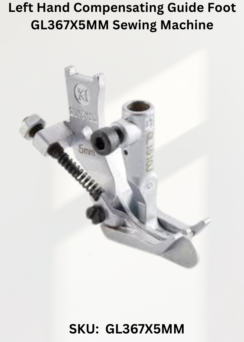 Left Hand Compensating Guide Foot GL367X5MM for Juki LU-2212N-7 Sewing Machine