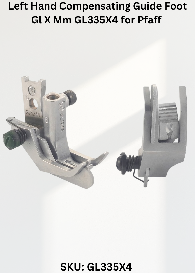 Left Hand Compensating Guide Foot Gl X Mm GL335X4 for Pfaff Industrial Sewing Machines